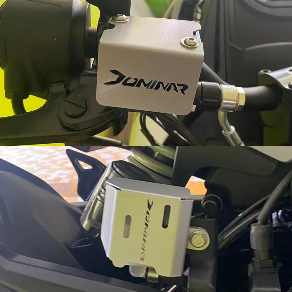 

Motorcycle Accessories For BAJAJ Dominar 400 250 Dominar400 2023-2025 Front Rear Brake Fluid Reservoir Cover Guard Cap Protector