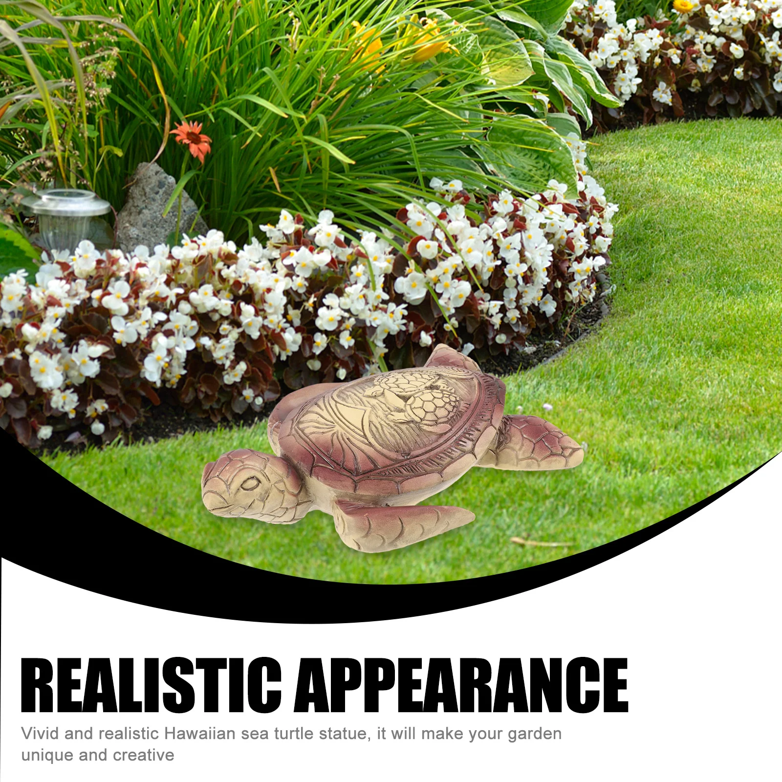 

Resin Tortoise Realistic Sea Turtle Decoration for Garden Patio Home Yard Resin Animal Adornment Animal Figurines