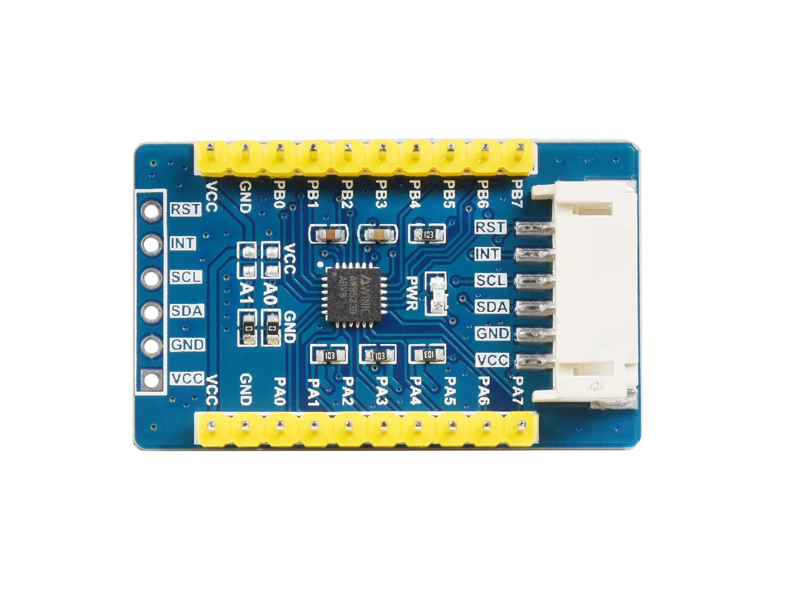 Waveshare AW9523B IO Expansion Board I2C Interface Expands 16 I/O Pins Expanding  For Raspberry Pi / micro:bit / Arduino / STM32