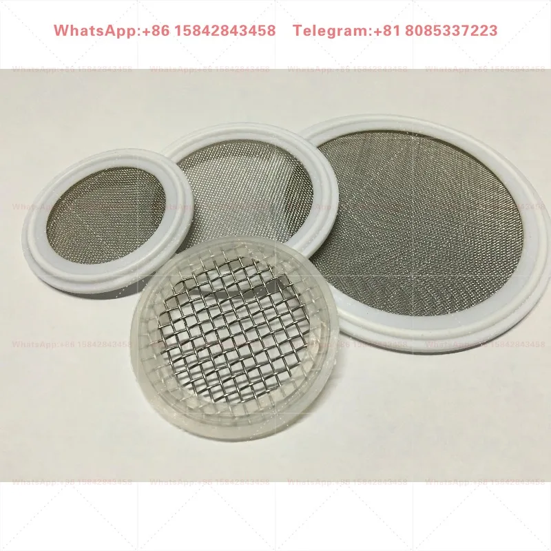 Hygiene Grade Stainless Steel Gasket, Food Grade Quick Release Clamp Filter Mesh Sealing Ring