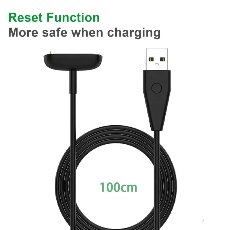 

100cm USB Charger For Fitbit Charge 5 Charging Cable Replacement For Fitbit Luxe