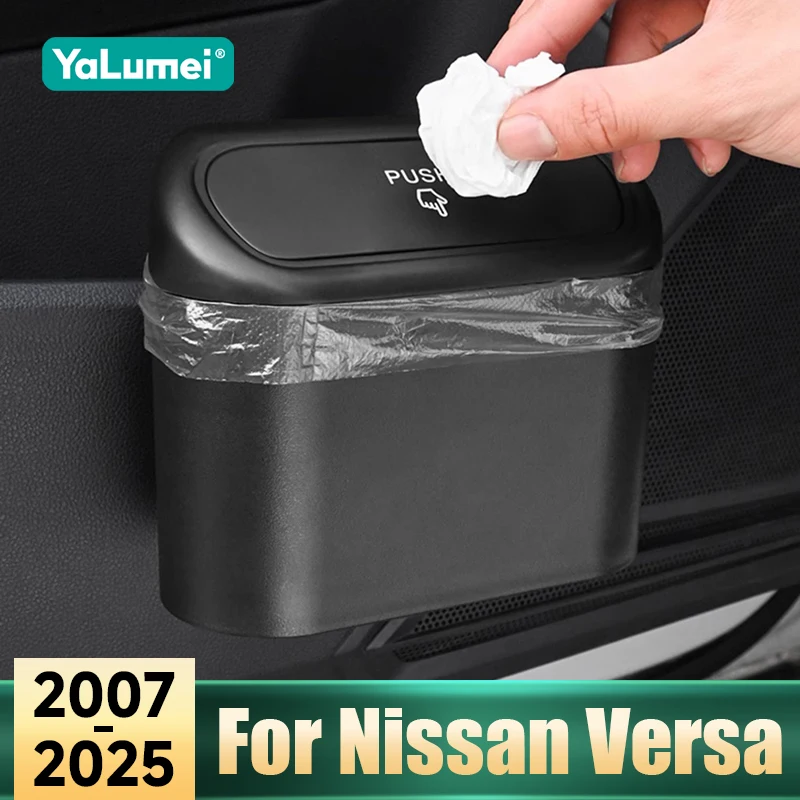 Für Nissan Versa 2007-2020 2021 2022 2023 2024 2025 ABS Auto Hängen Mülleimer Platz Drücken fall Bin Innen Auto Zubehör