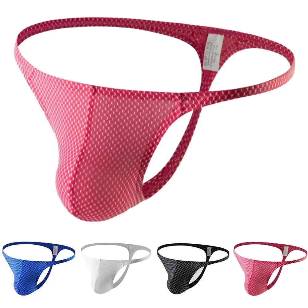 Oepn-Tanga Sexy para Hombre, Bikini, ropa interior, bolsa de cintura baja, Tanga, bragas con espalda en T, lencería erótica para Hombre