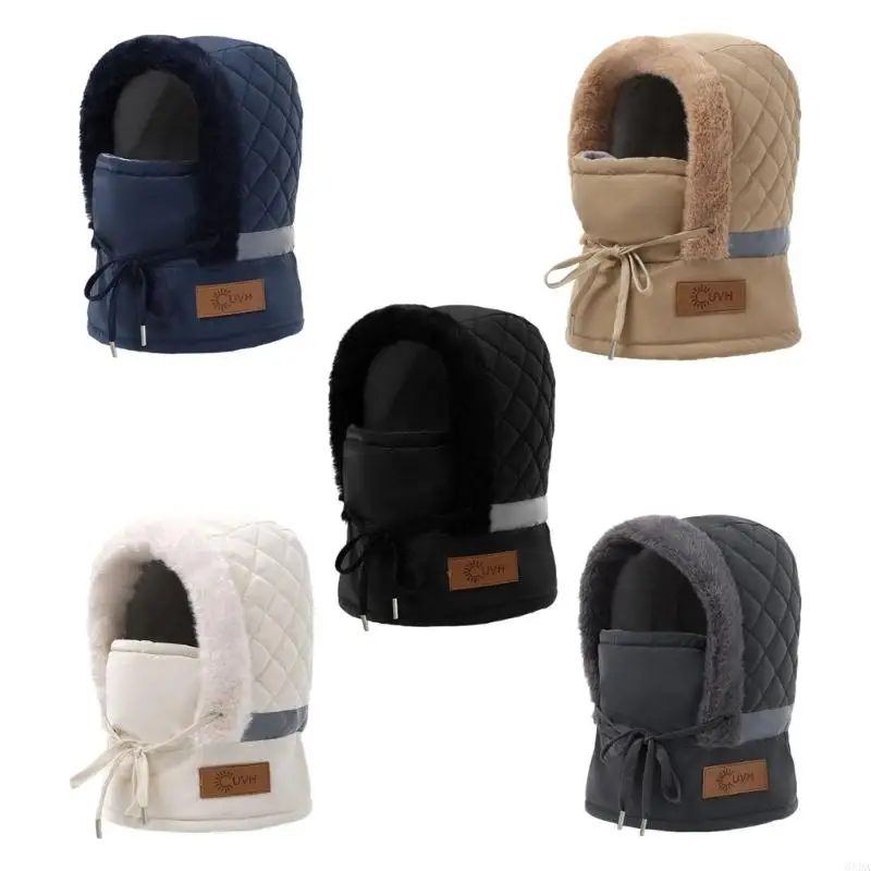 

Warm Scarf Hat Thicken Liner Pullover Hat For Women Men Outdoor Winter Sport 6XDA