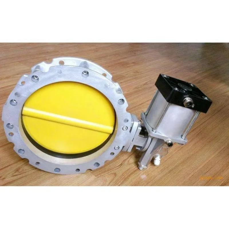 DN150، DN250 DN350 تصنيع شفة واحدة ومزدوجة سعر العرض المباشر صمام فراشة هوائي