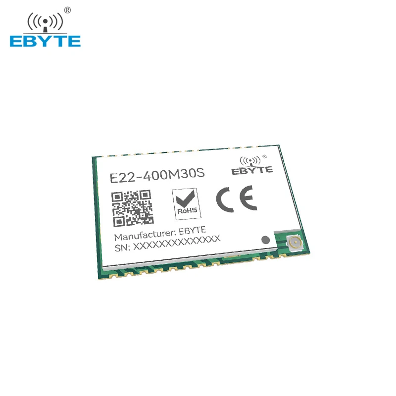 10PCS SX1268 433MHz Wireless Module Development Board RF12km 32M High-Precision TCXO EBYTE E22-400M30S IPEX Stamp Hole SPI