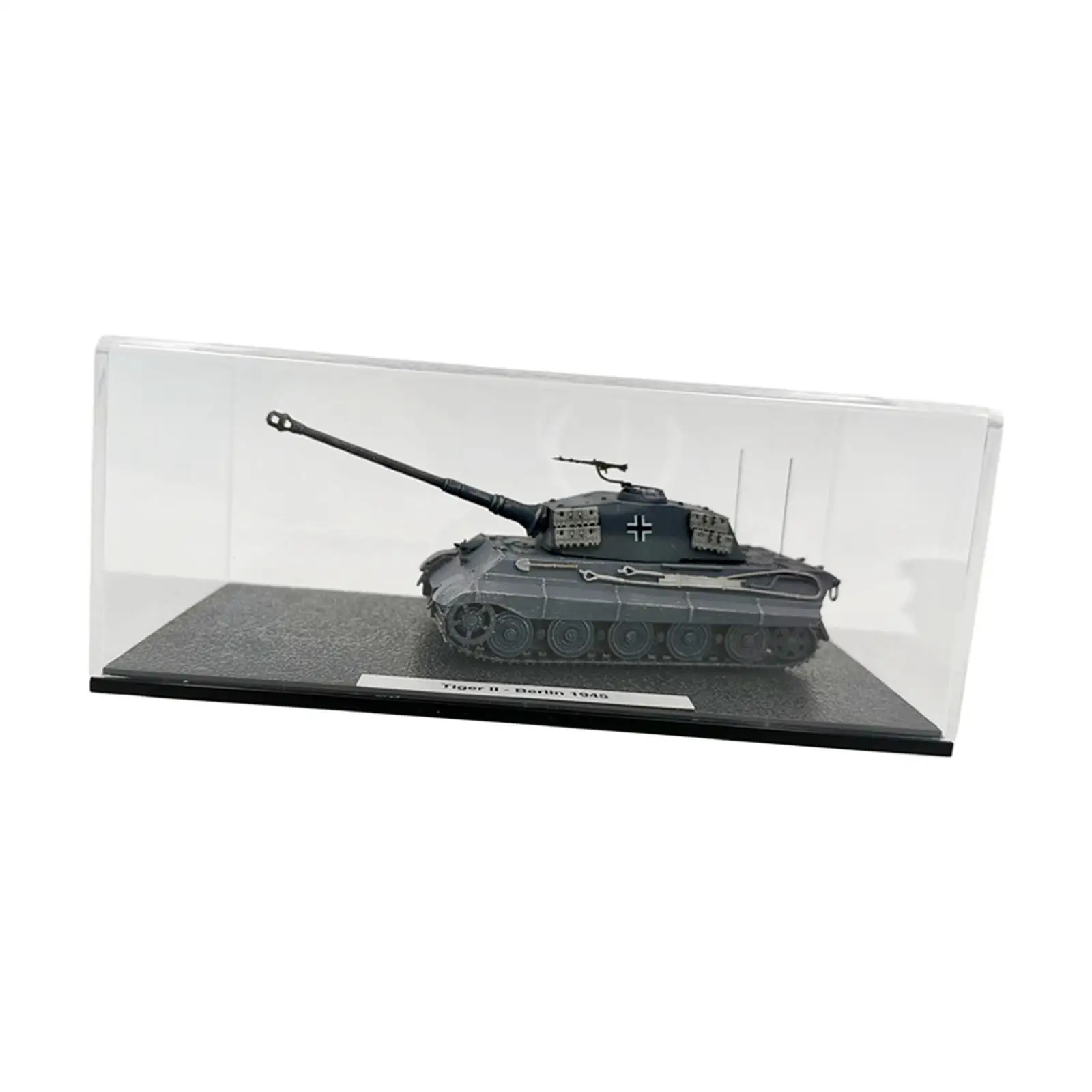 

1/72 Heavy Tank Model Adults Gifts Collections Diecast Alloy Vehicle with Dustproof Box for Bedroom Bar Cafes Shelf TV Cabinet