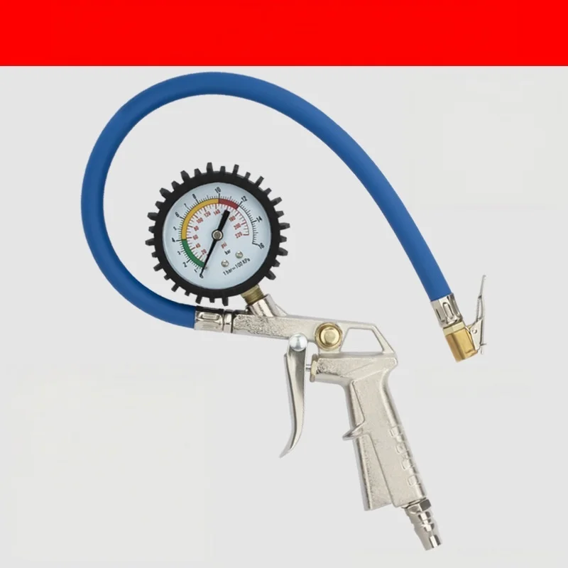 High-precision tire inflator gun, dedicated inflating gun for car tires, car tire pressure gauge with pointer display ...