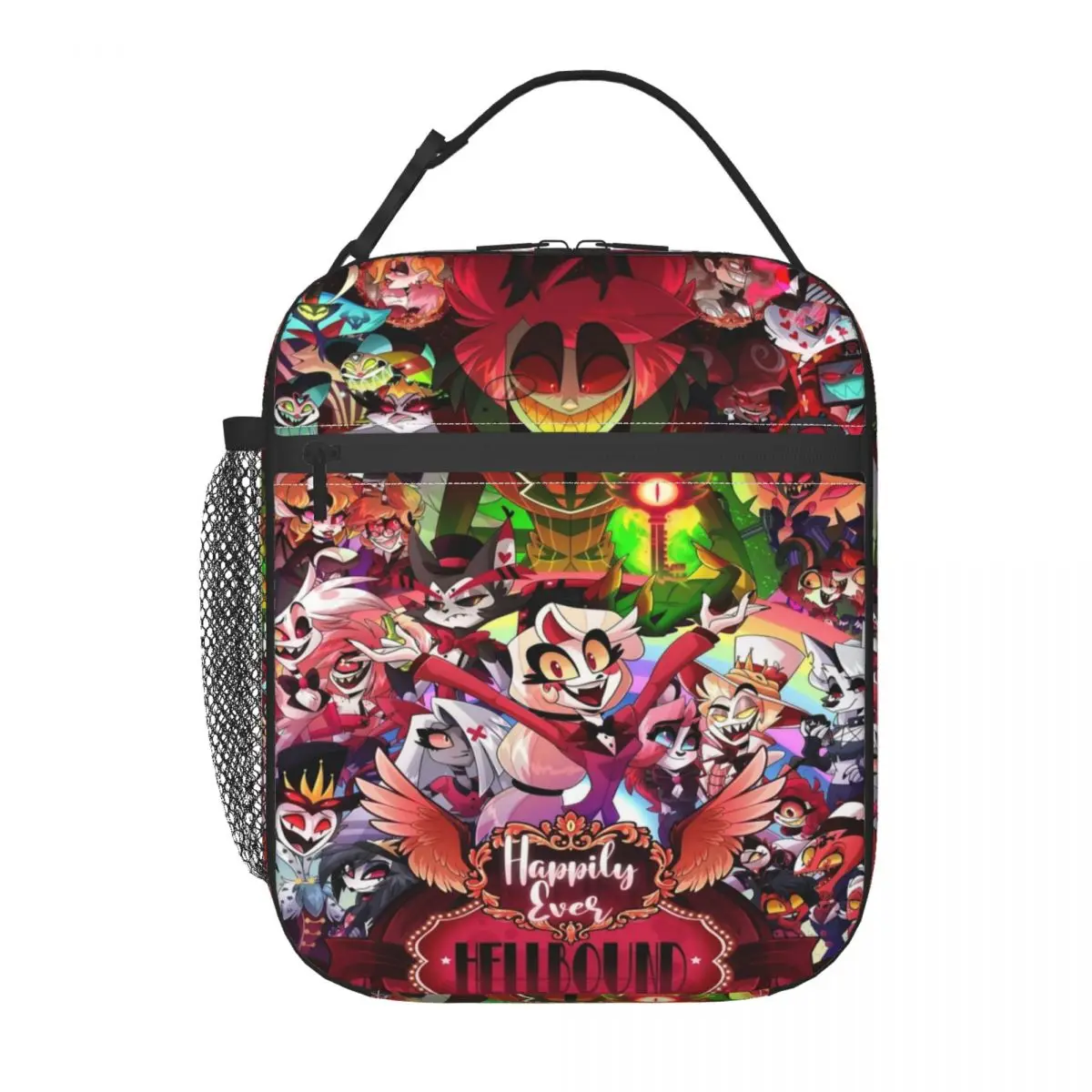 Helluva Boss Cartoon Animation Tv Movie Insulated Lunch Bags for Work School Waterproof Thermal Cooler Bento Box Women Children