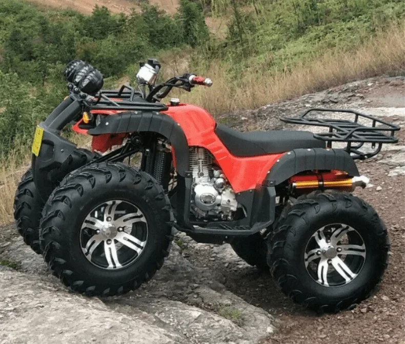 4WD Adult ATV 4WD Motorcycle Double Automatic All Terrain Gasoline Large Mountain Bike