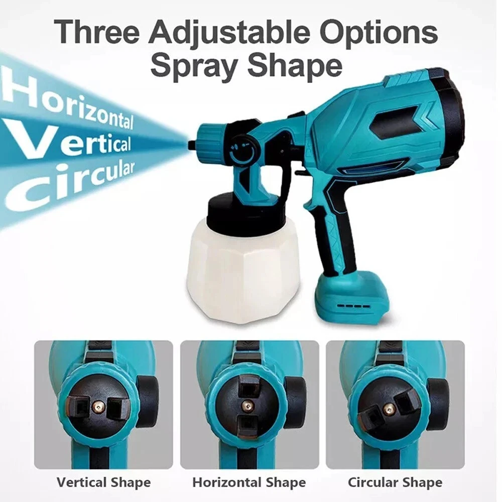 Pulverizador de tinta sem fio, pistola elétrica 800ml 200w, pulverizador de energia para bosch 18v, bateria de íon-lítio, pulverizador de tinta, cerca, pistola elétrica