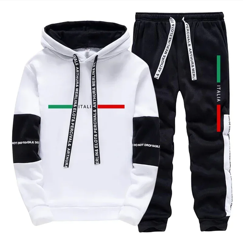 

Men's Casual Hooded Tracksuit 2026 Spring Hot Sales Outdoor Daily Sports Single Sweatshirts And Sweatpants Comfort Print Quality