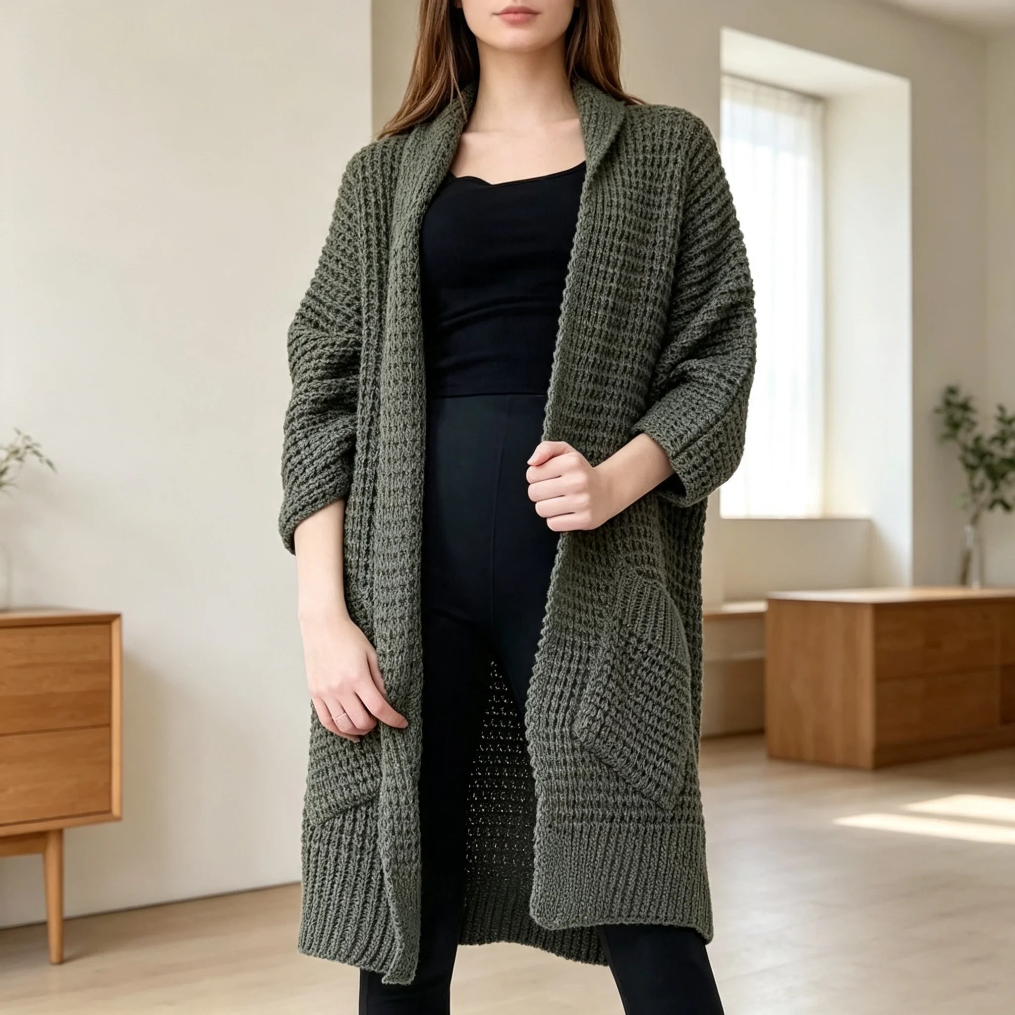 cardigan-de-punto-de-malla-de-poliester-de-color-solido-para-mujer-de-longitud-regular-para-usar-en-climas-calidos-vacaciones-y-entornos-al-aire-libre