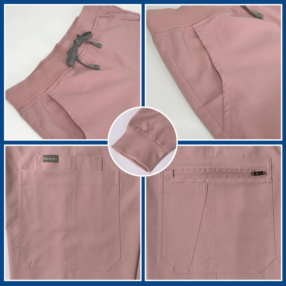 Uniforme médico de alta qualidade, acessórios de enfermeira, clínica de animais de estimação, roupas de trabalho multicoloridas, uniformes de anestesista, enfermeira, mulheres