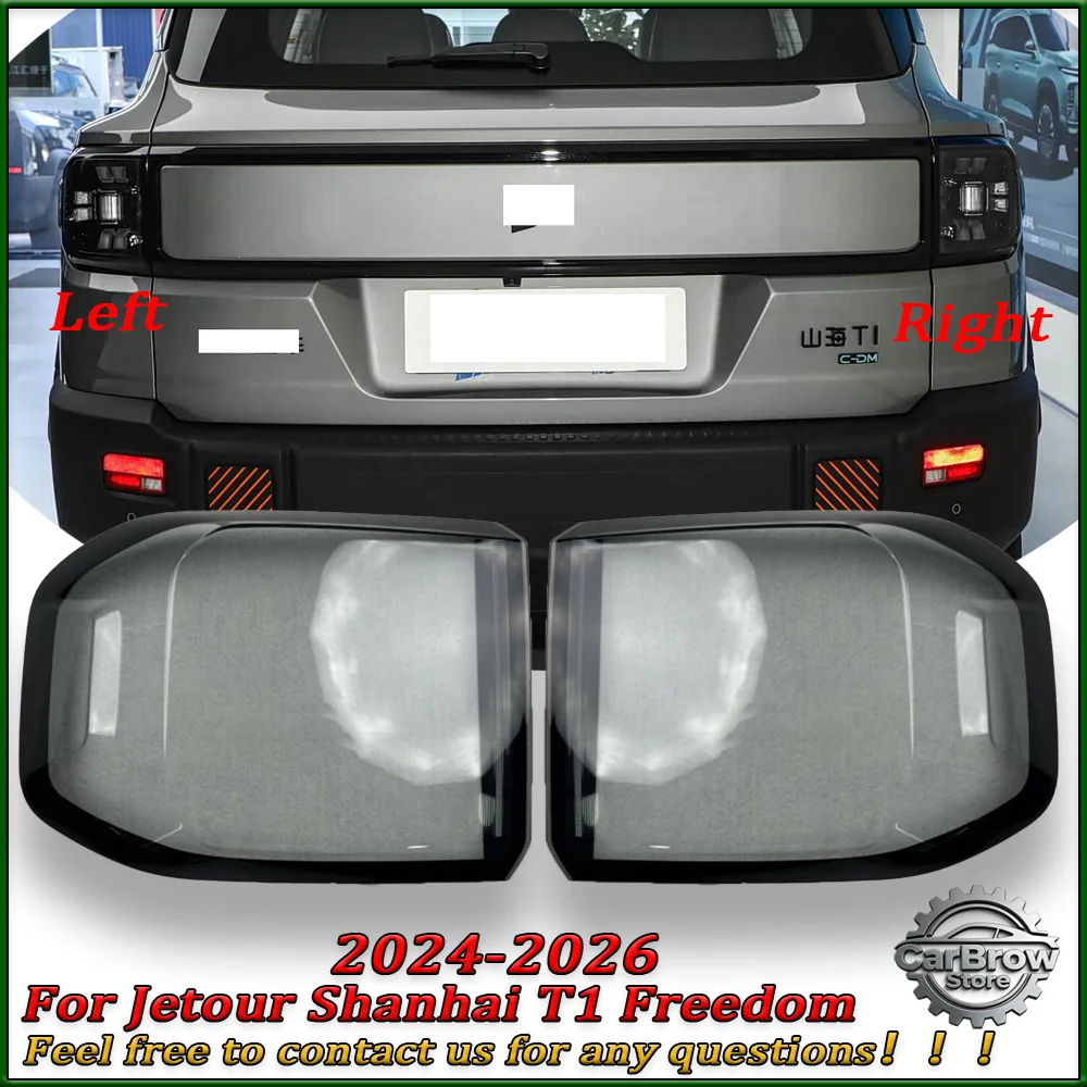 

For Jetour Shanhai T1 Freedom 2024 2025 2026 Taillight Tail Lamp Cover Rear Signal Parking Light Shell Auto Replacement Parts