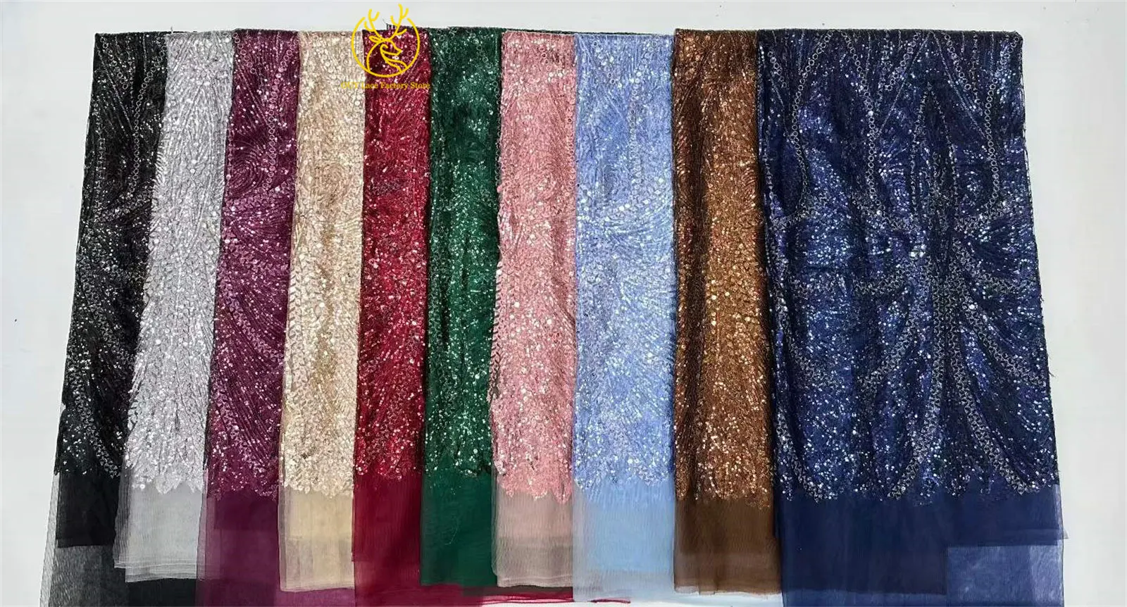5 Yards Afrikanischer Spitzenstoff 2026 Hochwertige Französische Pailletten Perlenbesetzter Tüll Hochwertiges Nigerianisches Partykleid für Damen Hochzeitskleid – Detail 3