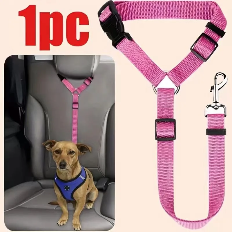 Adjustable Pet Car Seat Belt – Nylon Safety Restraint — detail image 19
