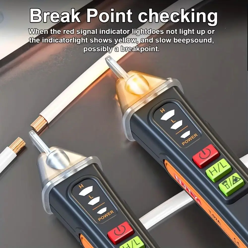 

Electric Indicator Meter Voltage Tester With Flashlight Beeper Circuit Tester Non-Contact Smart Tester Pencil Circuit Testing