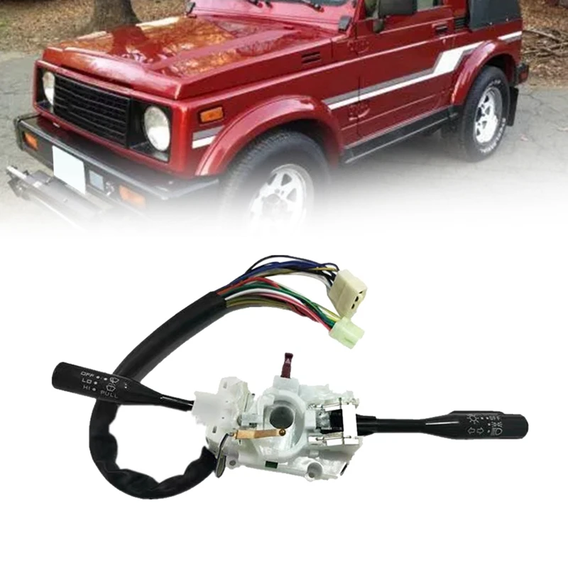 AU05 -Car Steering Column Combination Switch Headlight Wiper Blinker 37400-80022 For Suzuki Samurai 1985-1995 37400M84322