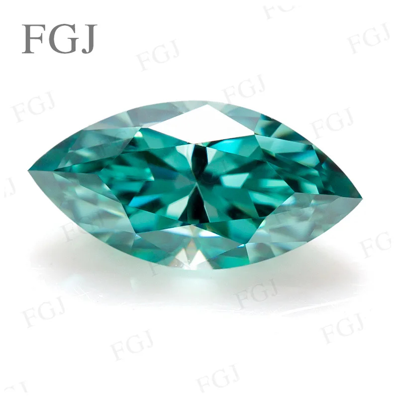 

Top Sale Moissanite VVS1 Marquise Marquise Brilliant Cut Green GRA Gemstone Diamond Tester Positive With GRA Jewelry Wholesale