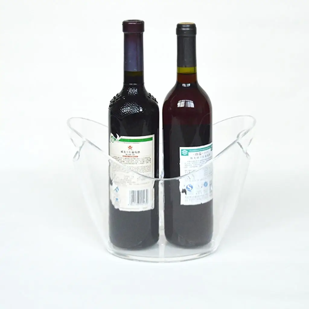Multi Use Plastic Ice Bucket Wine Cooler Sleeve Party Supply for Champagne Accessory Bottles Cooling for Home and Events