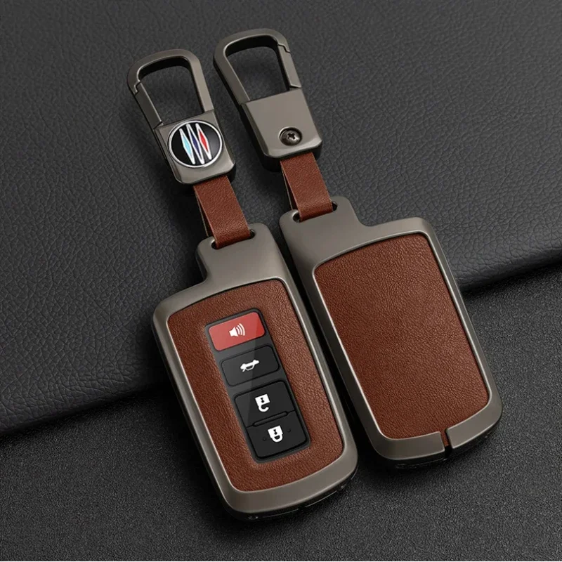 4 Buttons Car Key Case Cover for Toyota Camry Corolla RAV4 Highlander Avalon 2015 - 2017 Protector Smart Control Shell Holder