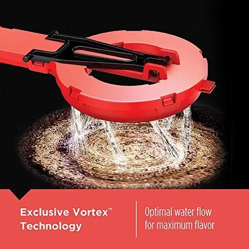 ماكينة صنع القهوة الحرارية القابلة للبرمجة سعة 12 كوبًا، محدد قوة المشروب، تنظيف تلقائي، أسود وفضي