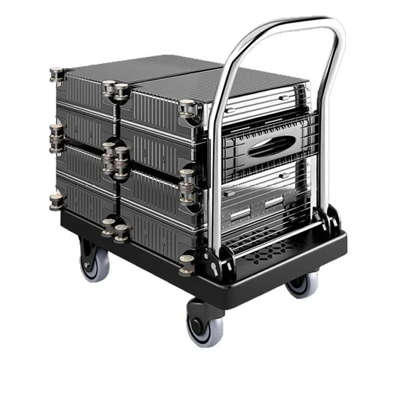 Pallet flatbed truck, trailer folding courier, household trolley portable shopping cart