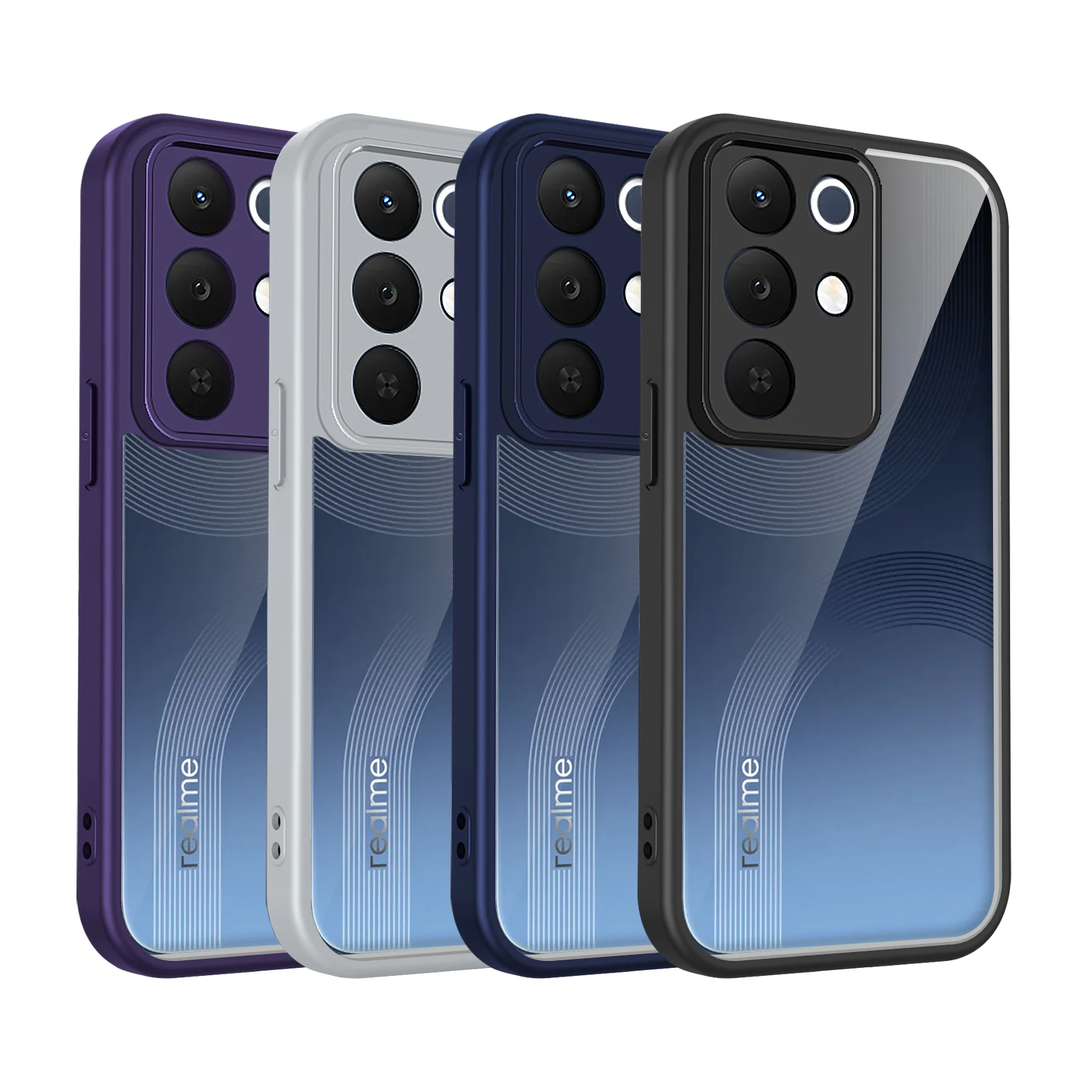 For Realme C85 Pro Case Realme C85 Phone Case Realme Narzo 90x Cover C85 Air Cushion Silicon Bumper Clear Matte Back Cover Hard