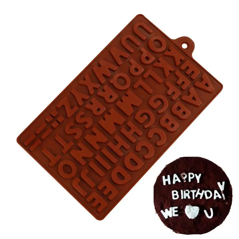 Alphabet Silicone Molds Home Number Pastry Baking Mold Accessories Supplies Confectionery Chocolate Bakeware Kitchen Accessories