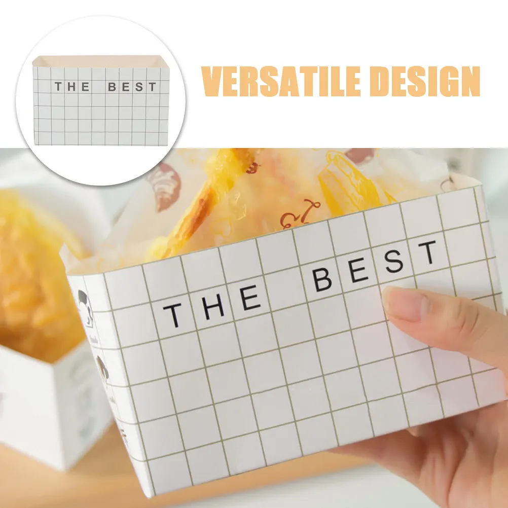 50 قطعة علبة ورق زيت البرجر صناديق ساندويتش مقاومة للزيت سعة كبيرة للحفلات لصالح الحلوى تعبئة حاوية الطعام شريط المطبخ