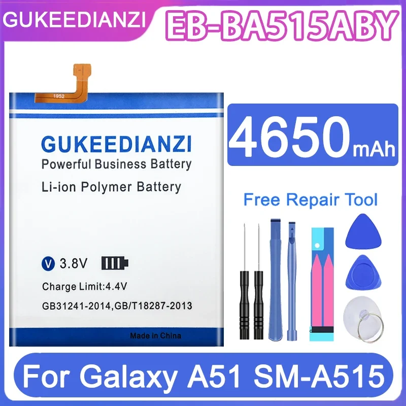 

GUKEEDIANZI EB-BA515ABY 4650 мАч запасная батарея для Samsung Galaxy A51 SM-A515/DSM батареи + Инструменты