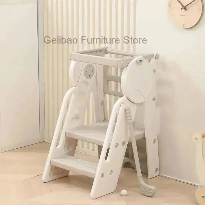 Kitchen Ladder Small Step Folding Washbasin Stairs Foldable House Decorative Loft Tabouret Prefabricated Multifunctional LT