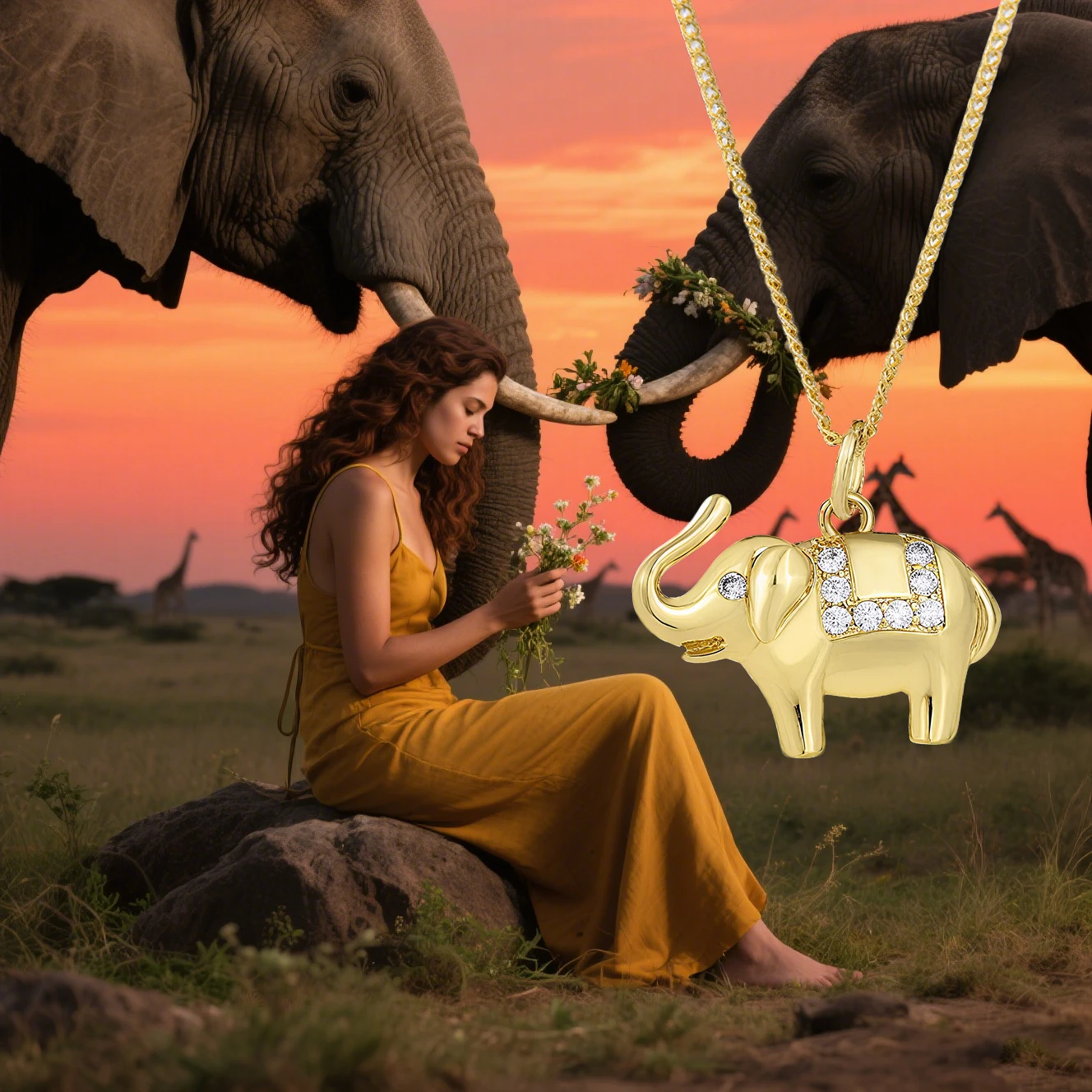 

925 Sterling Silver Elephant Necklace Cute And Fashionable Gift For Women Factory Direct Sales Fine Jewelry
