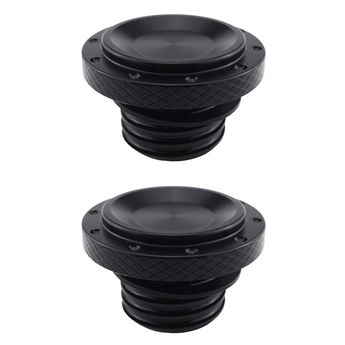 2X Fuel Gas Tank Cap Oil Fill Cover for Scrambler 1200 XC/XE Thruxton 1200 Street Twin Street Scrambler(Black)