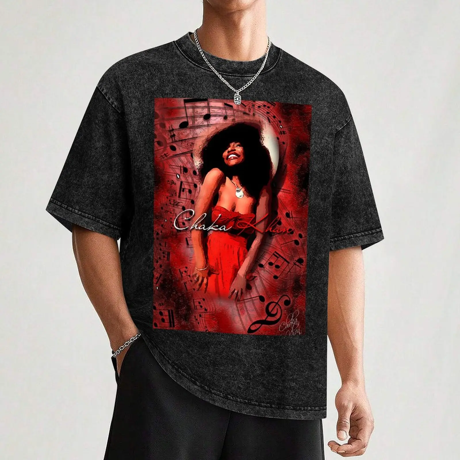 Chaka Khan Shirt T-Shirt All Match Basic Short Sleeve Top