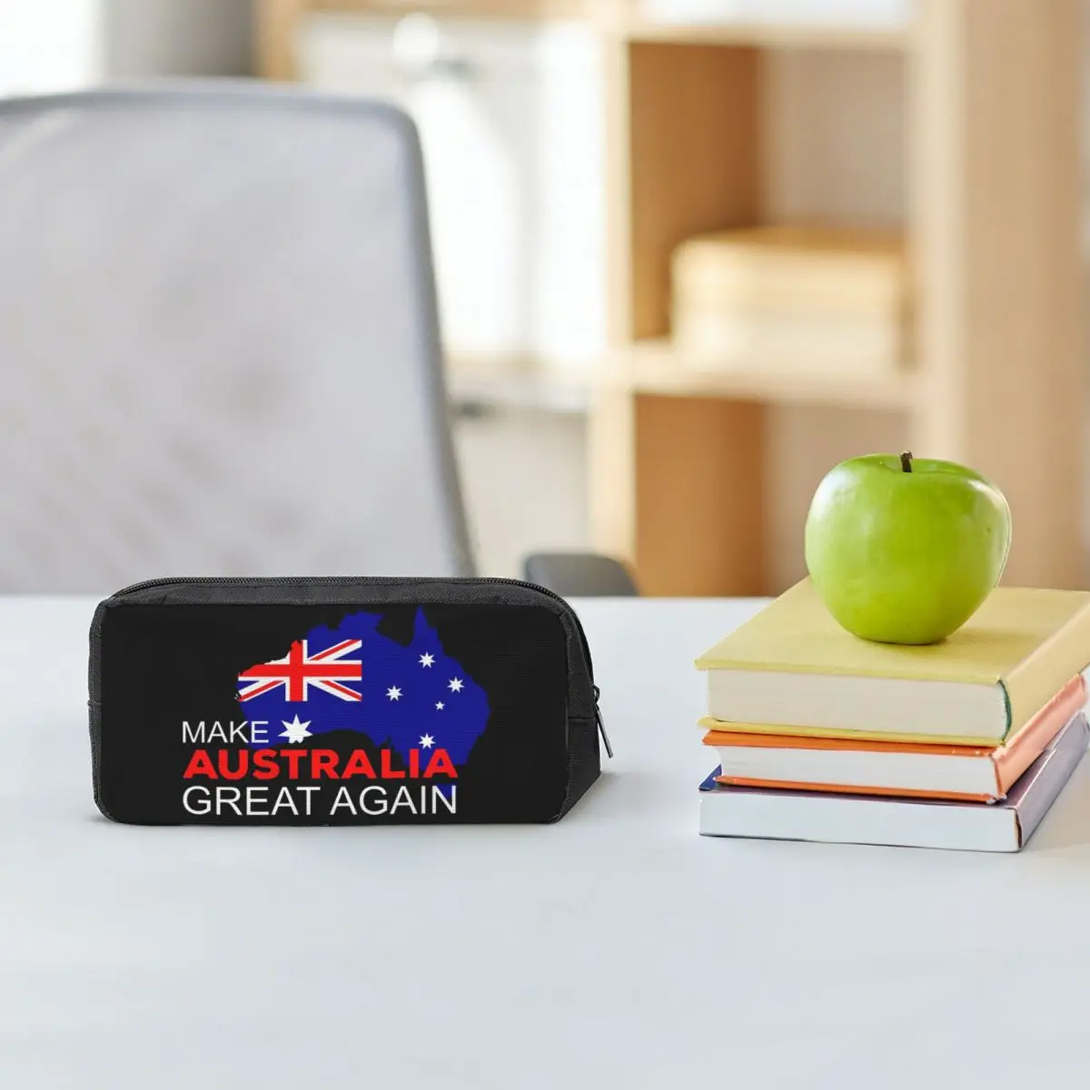 Make Australia Great Again Pencil Cases for Students School Pen Box Pencil Bag Pencil Pouch Storage Stationery Supplies