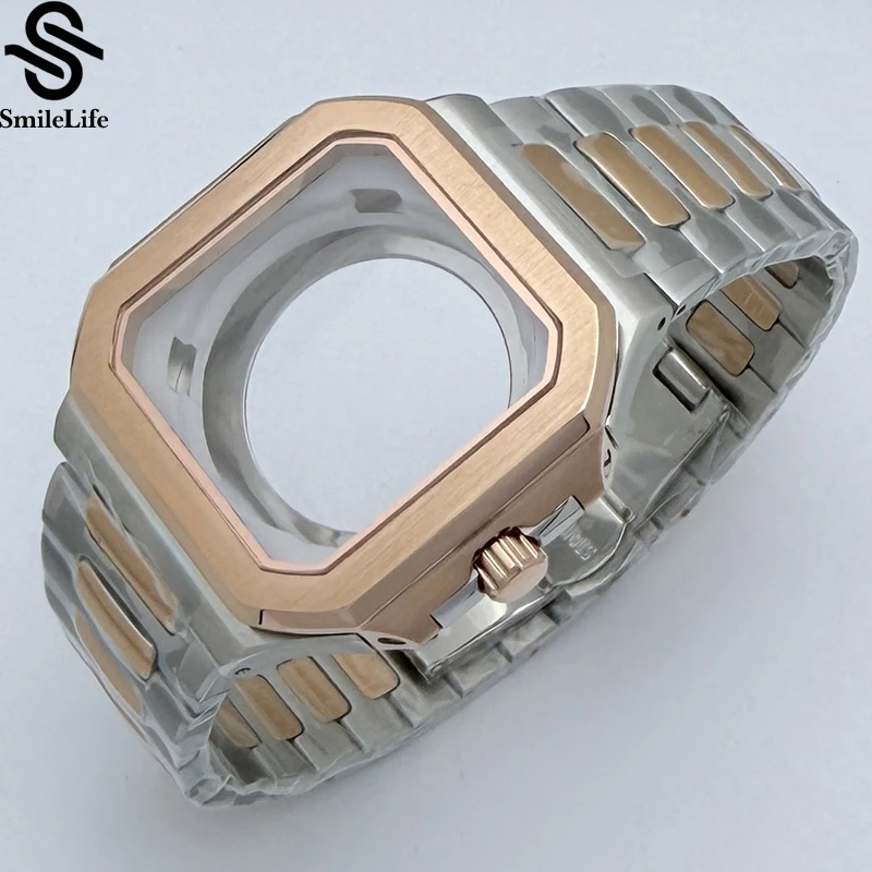 SmileLife 42 мм квадратный корпус из нержавеющей стали 316L с сапфировым стеклом для циферблата 29,5 мм для NH35/NH36/4R аксессуары, механизмы