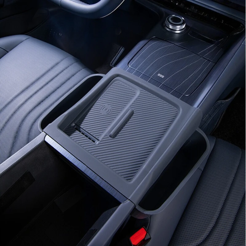 

Для Geely Galaxy E5 2025, центральная консоль, беспроводная зарядка, силиконовая накладка, противоскользящий ящик для хранения управления, аксессуары для интерьера и уборки