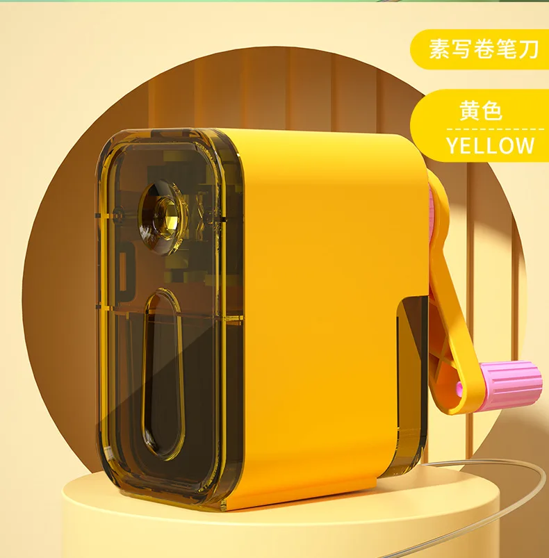 Automatically Enters Lead Pencil Sharpener Desktop Rotary Anti Sticking Lead Hand-cranked Mechanical Tool School Supplies