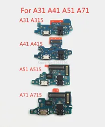 1pcs USB Charging Port Charger Base For Samsung Galaxy A31 A315 A315F A41 A415 A415F A51 A515 A515F A71 4G A715 Replace Part