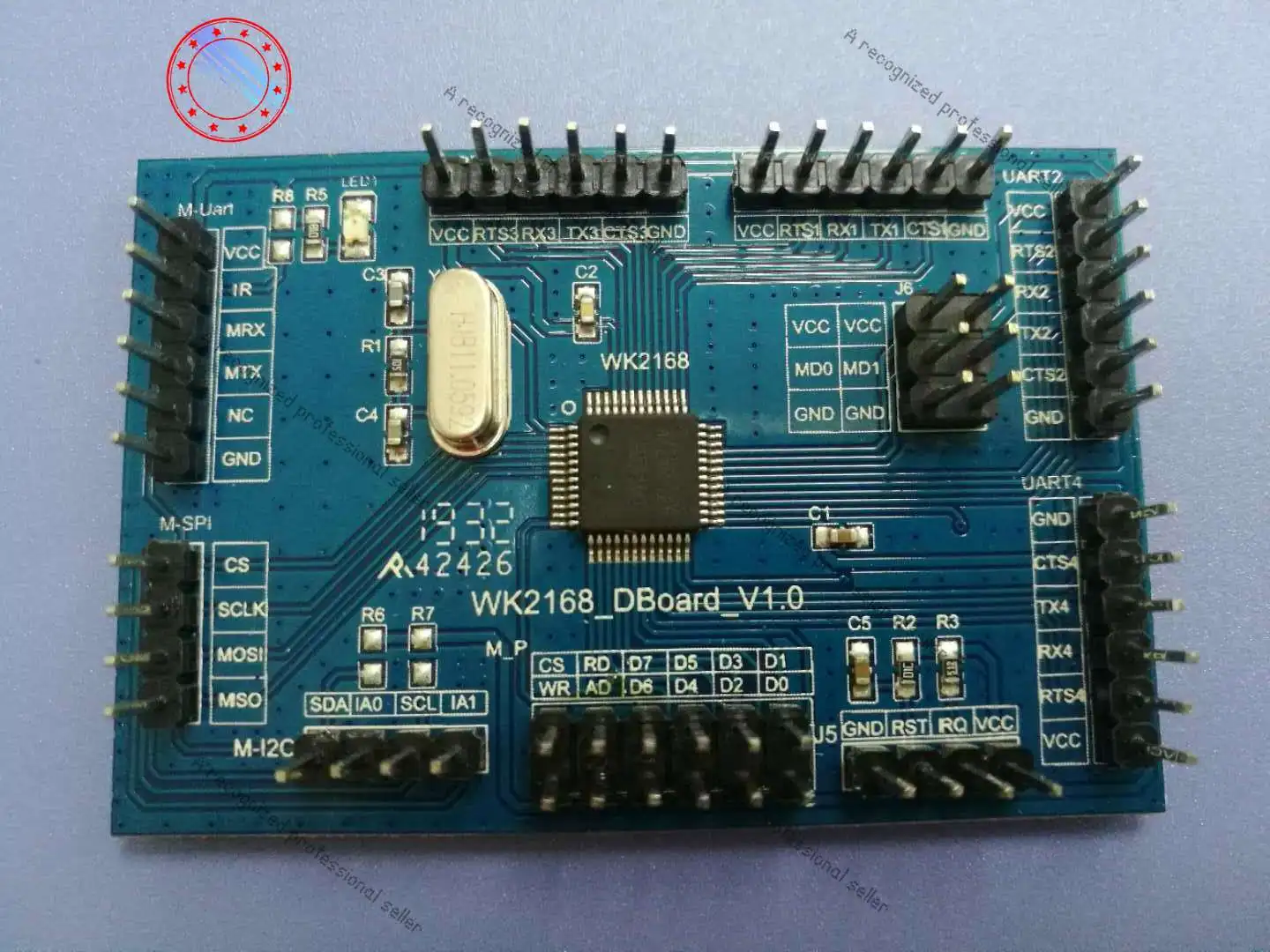 

WK2168 Chip Evaluation Board, Multiple Main Interfaces UART/SPI/IIC To 4 Serial Port UART