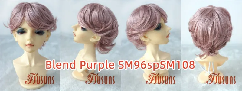 Doll Wigs JD075 1/3 8-9inch 21-23cm Boyish Cupid Curls Synthetic Mohair SD BJD Doll Wigs