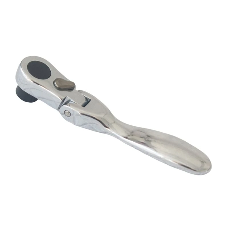 T19C 2-IN-1 Mini Ratchet Wrench With Activity Head Carbon Steel Double-Ended Wrench For Home Repair