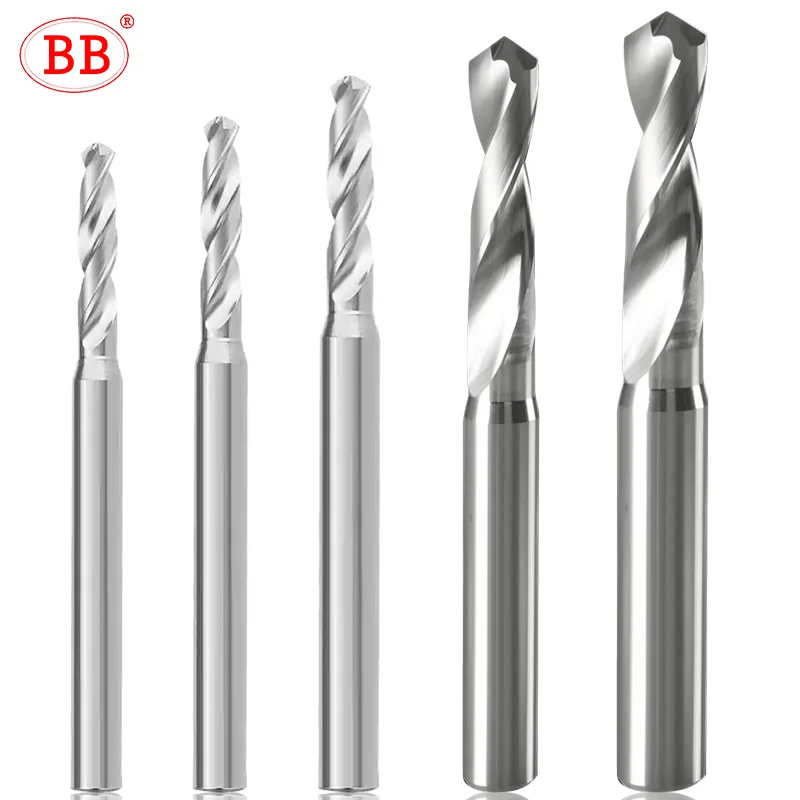 BB Carbide Drill Diameter 6.19-7.91mm Uncoated PRO Bit Aluminum Hole Drilling 3xD Cutting External Cooling CNC Tool BF2055