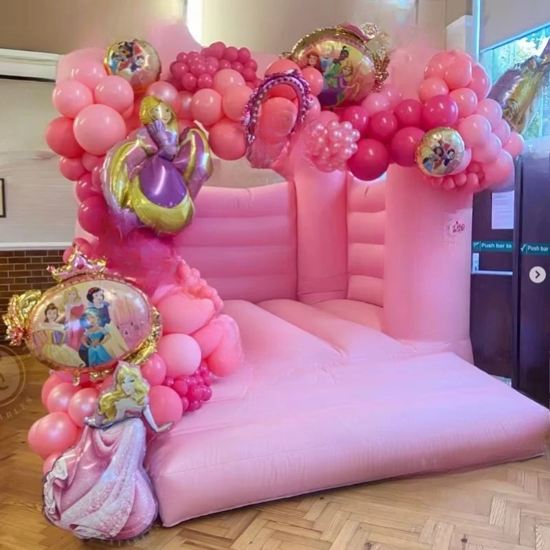 

Детская вечеринка, мини-мягкий надувной замок для малышей, парк развлечений, надувной розовый прыгающий домик для продажи