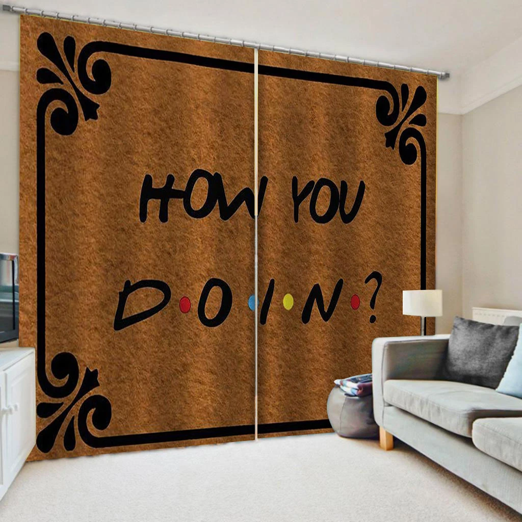 

Modern Home Decoration Living Room Curtains brown curtains 3D Curtains For Living Room office Bedroom