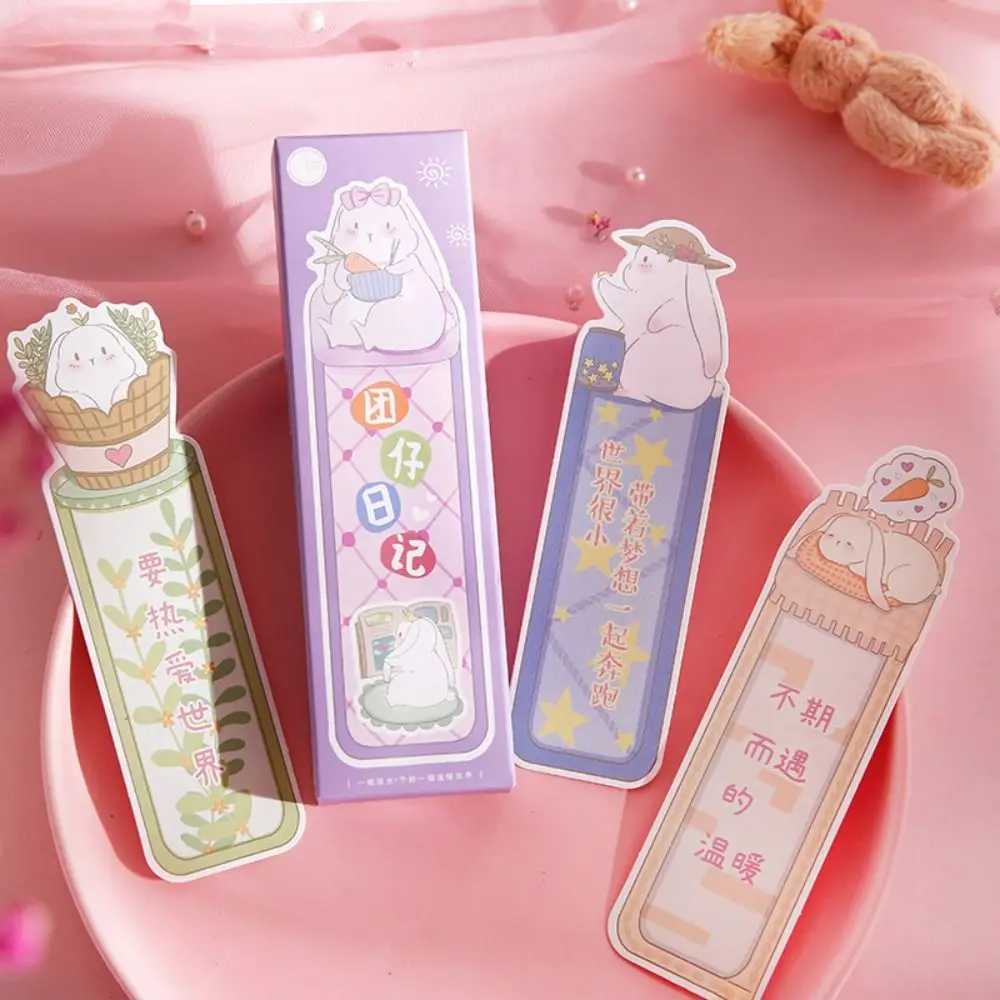 

Reading Book Mark Rabbit Paper Bookmark Pagination Marker Paper Card Bunny Reading Marker Romantic Book Page Marker Book Lover