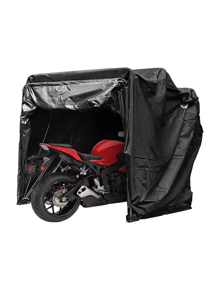 AliExpress NONE -Outdoor Heavy Duty Motorcycle Shelter Shed Folding Cover Storage Garage Tent Waterproof Motorbike Bike Home