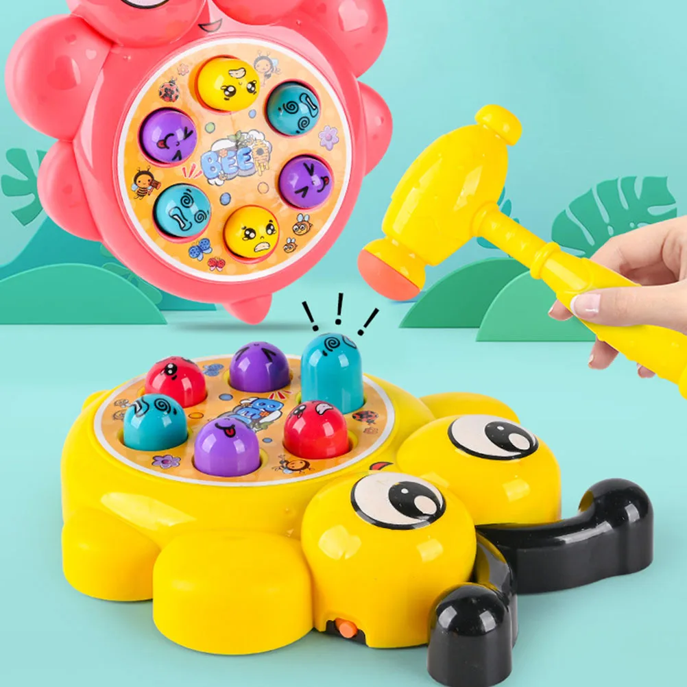 

Toy Educational Hammering Plaything Safe ABS Material Lightweight Portable Cartoon Eye Coordination Early